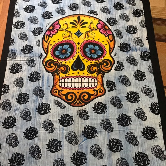 💀Day of the Dead 💀skull wall art Tapestry - Picture 5 of 6